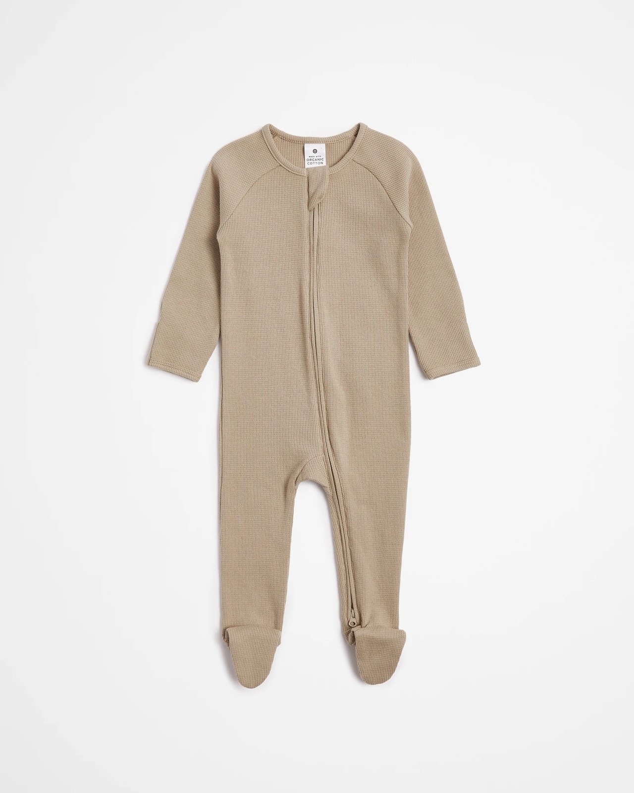 Baby Organic Cotton Waffle Zip Coverall 3 of 6
