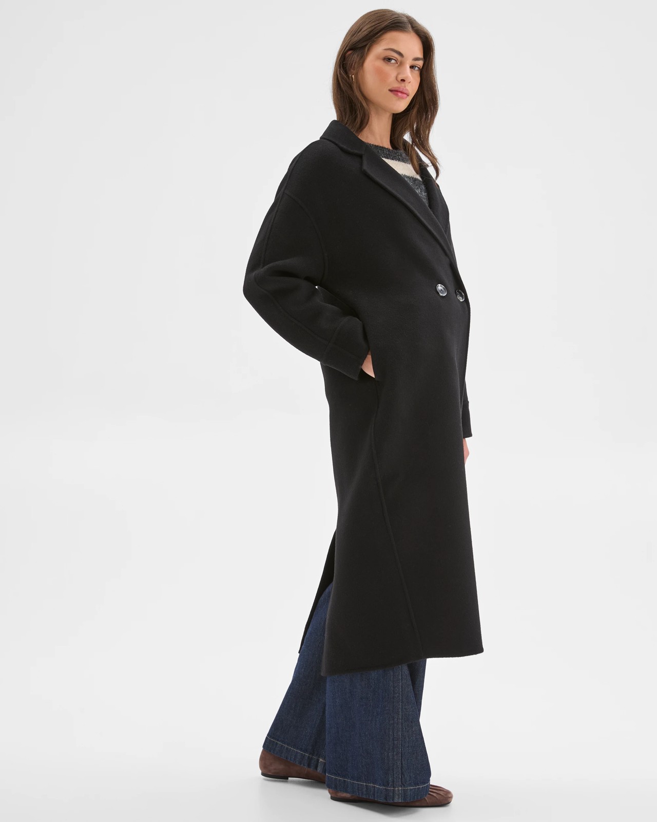 Petites Wool Cocoon Coat 6 of 6