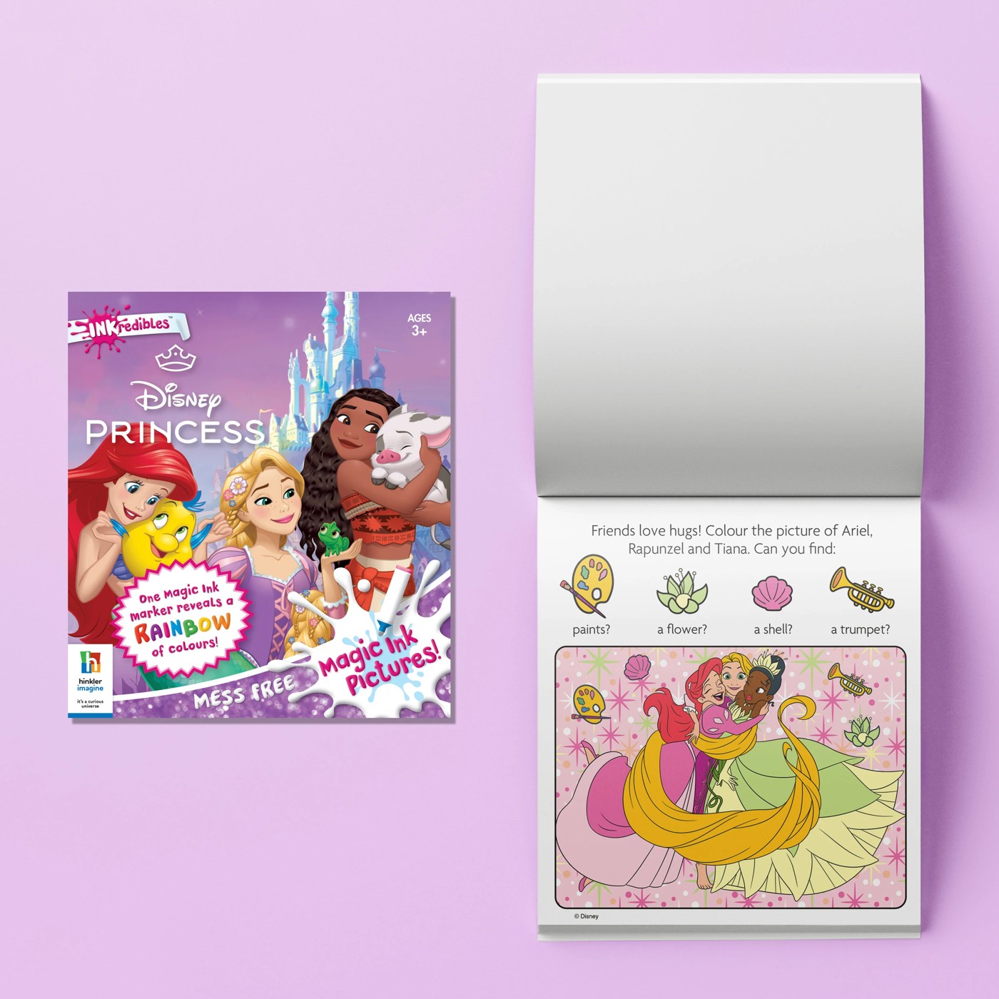 INKredibles Disney Princess Mess-Free ColourBurst Activity Kit - Book 3 of 6