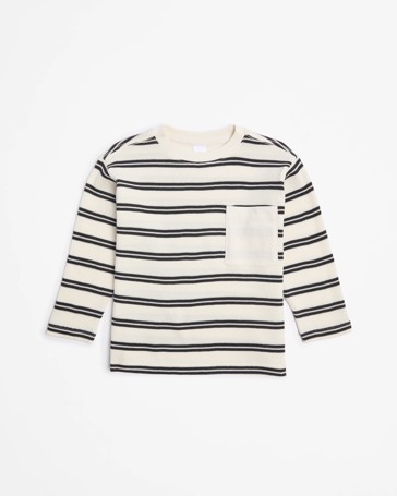 Australian Cotton Waffle Stripe Top