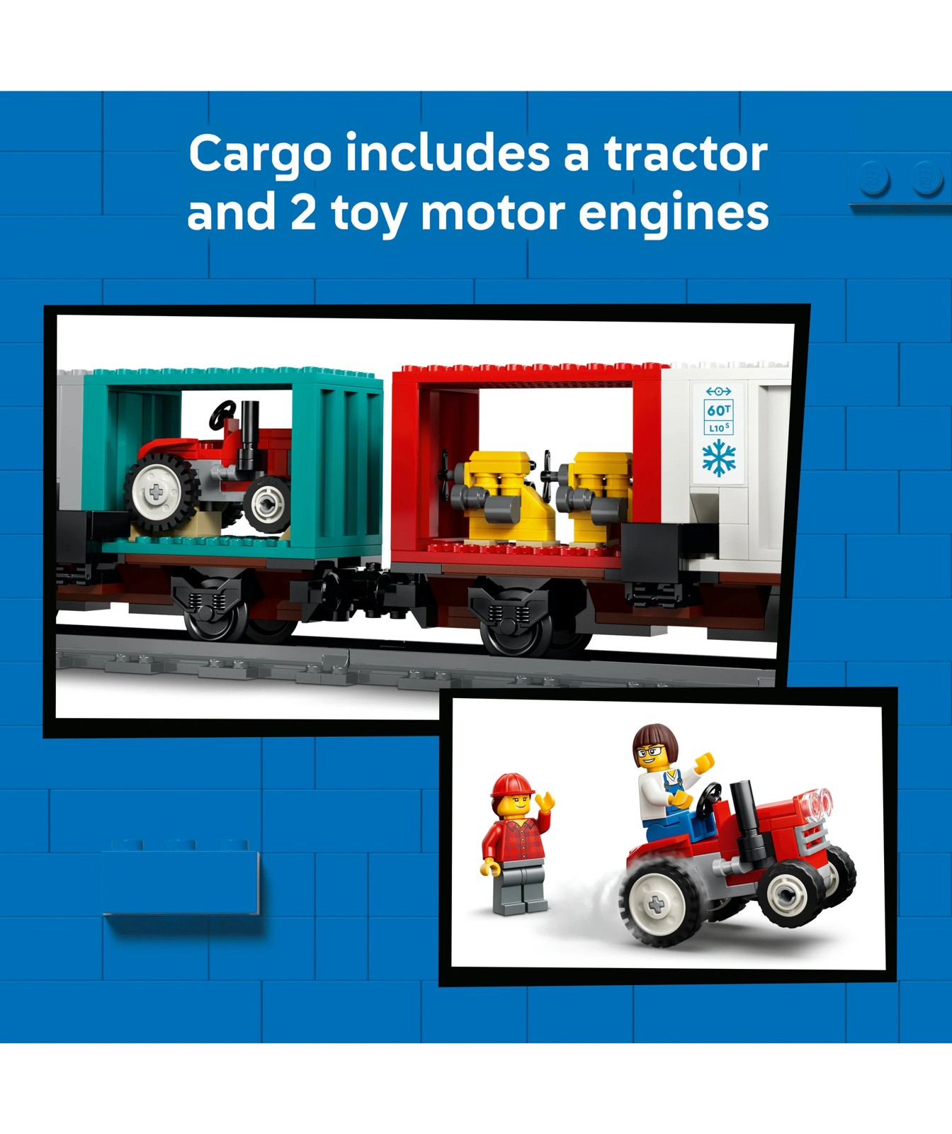 Pre-Order LEGO® City Harbour Freight Train with Crane & Truck 60509 5 of 5