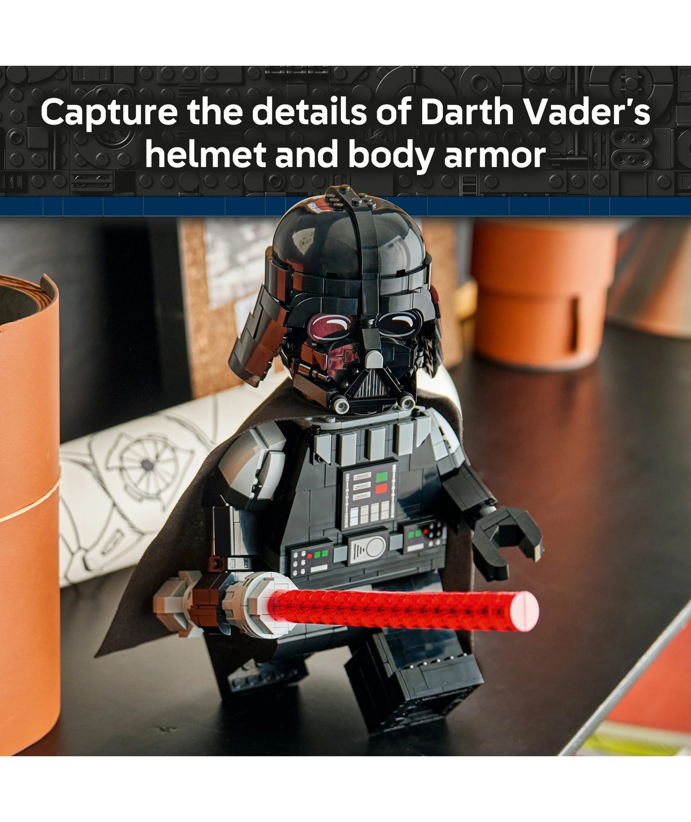 LEGO® Star Wars TM Up-Scaled Darth Vader™ Minifigure 75461 3 of 5