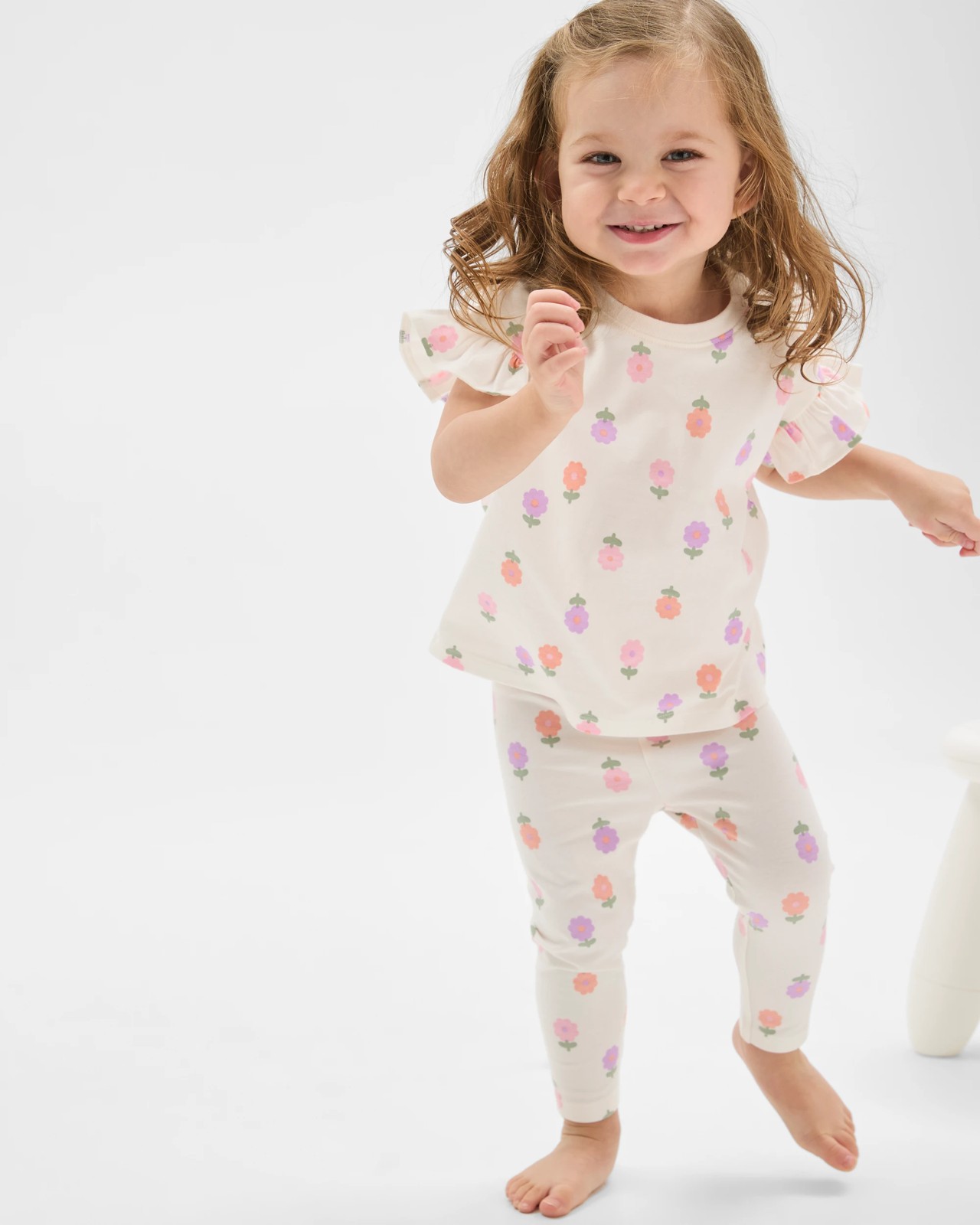 Baby Organic Cotton 3 Pack Ruffle Sleeve T-Shirts 6 of 6