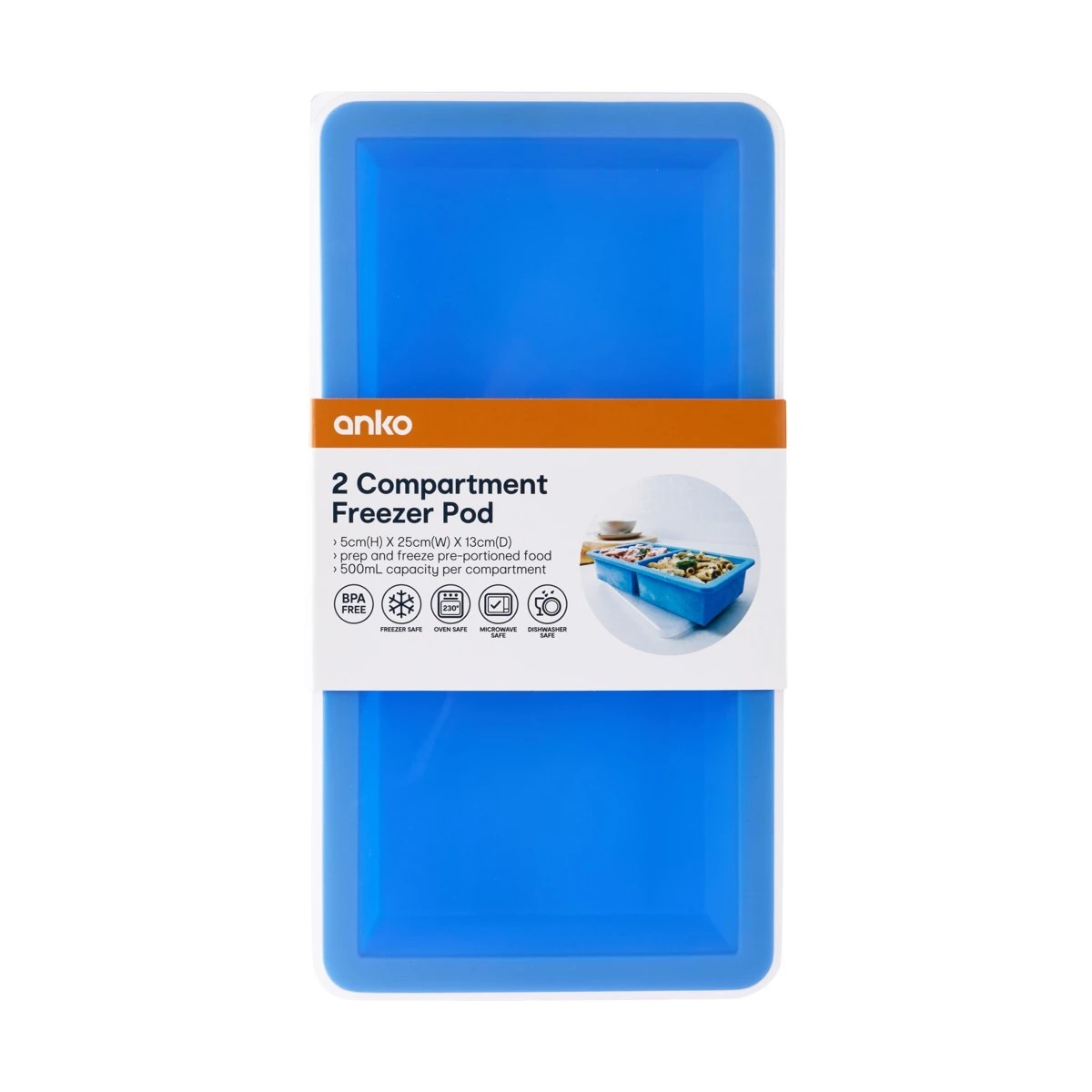 2 Compartment Freezer Pod, Blue - Anko | Target Australia