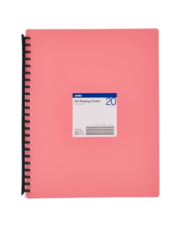 Anko A4 Display Folder - Melon