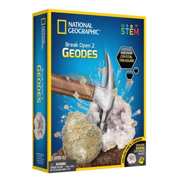 National Geographic Break Open 2 Geodes Kit