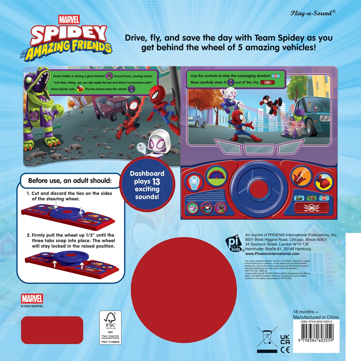 Disney Jr. Marvel Spidey and His Amazing Friends: Race to the Rescue! - Sound Book 3 of 5