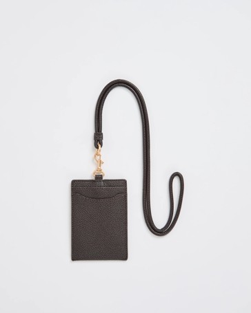 Pebble Card Holder with Lanyard Strap