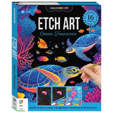 Kaleidoscope Etch Art: Ocean Treasures - Book
