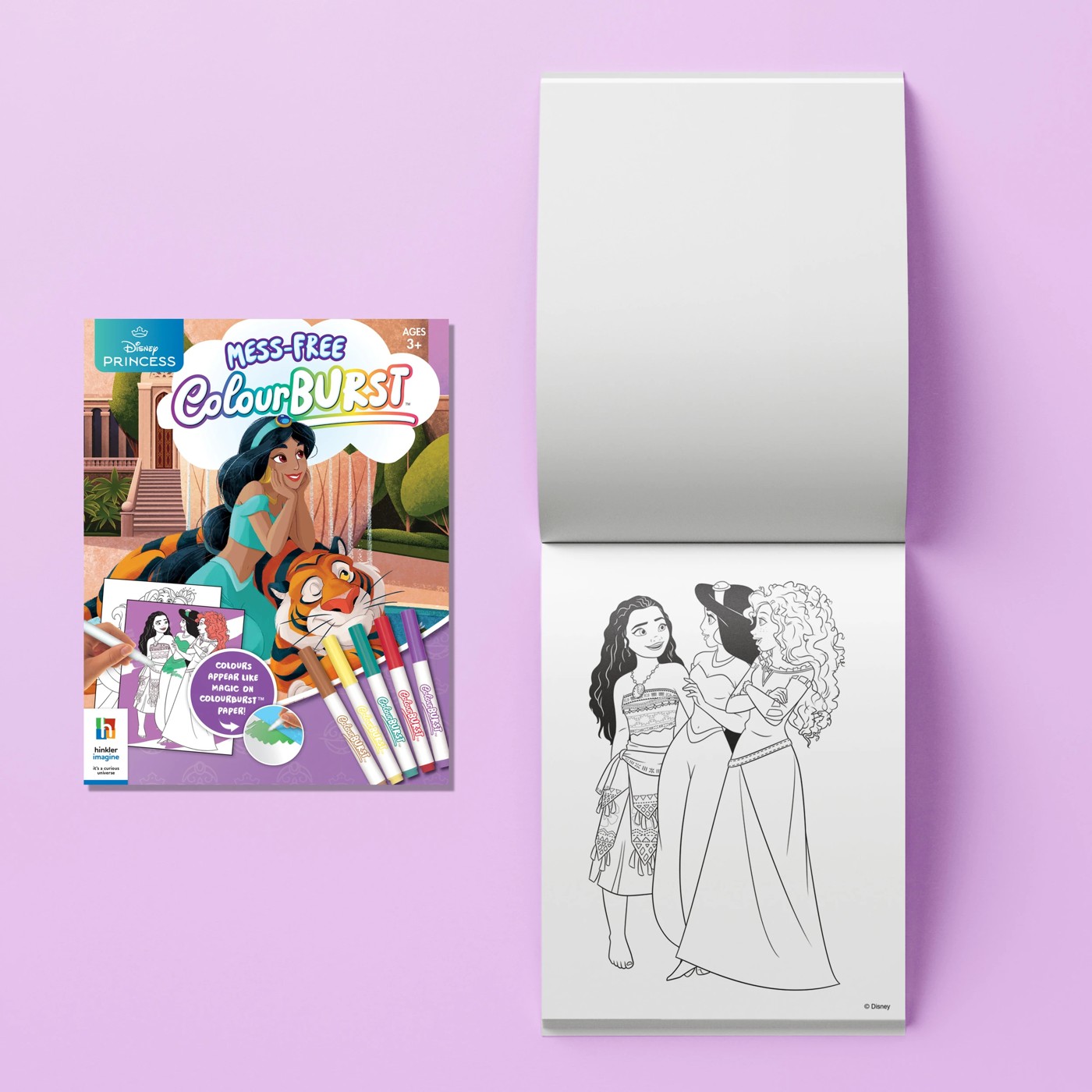 INKredibles Disney Princess Mess-Free ColourBurst Activity Kit - Book 6 of 6