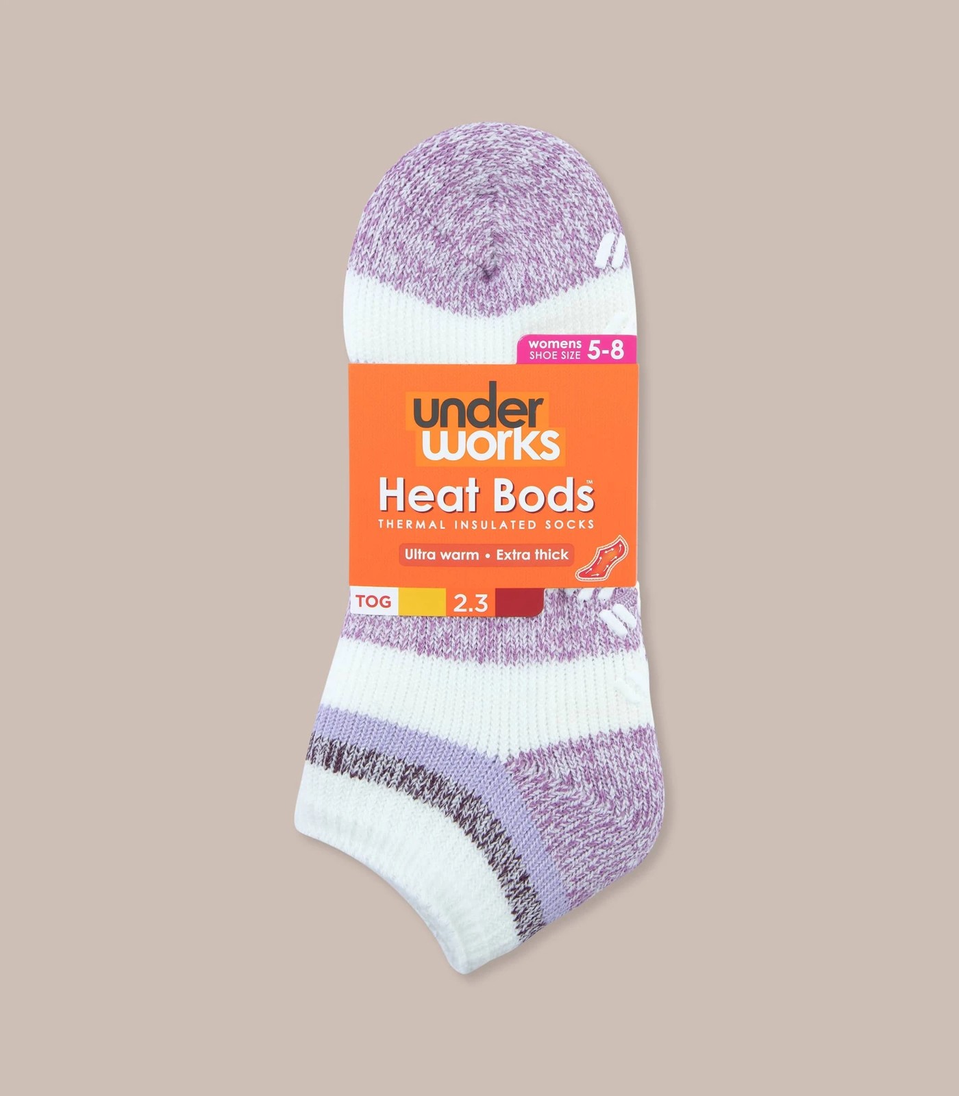 Underworks Womens 1 Pack Heat Bods™ 23 Tog Low Cut Socks Target Australia 4012