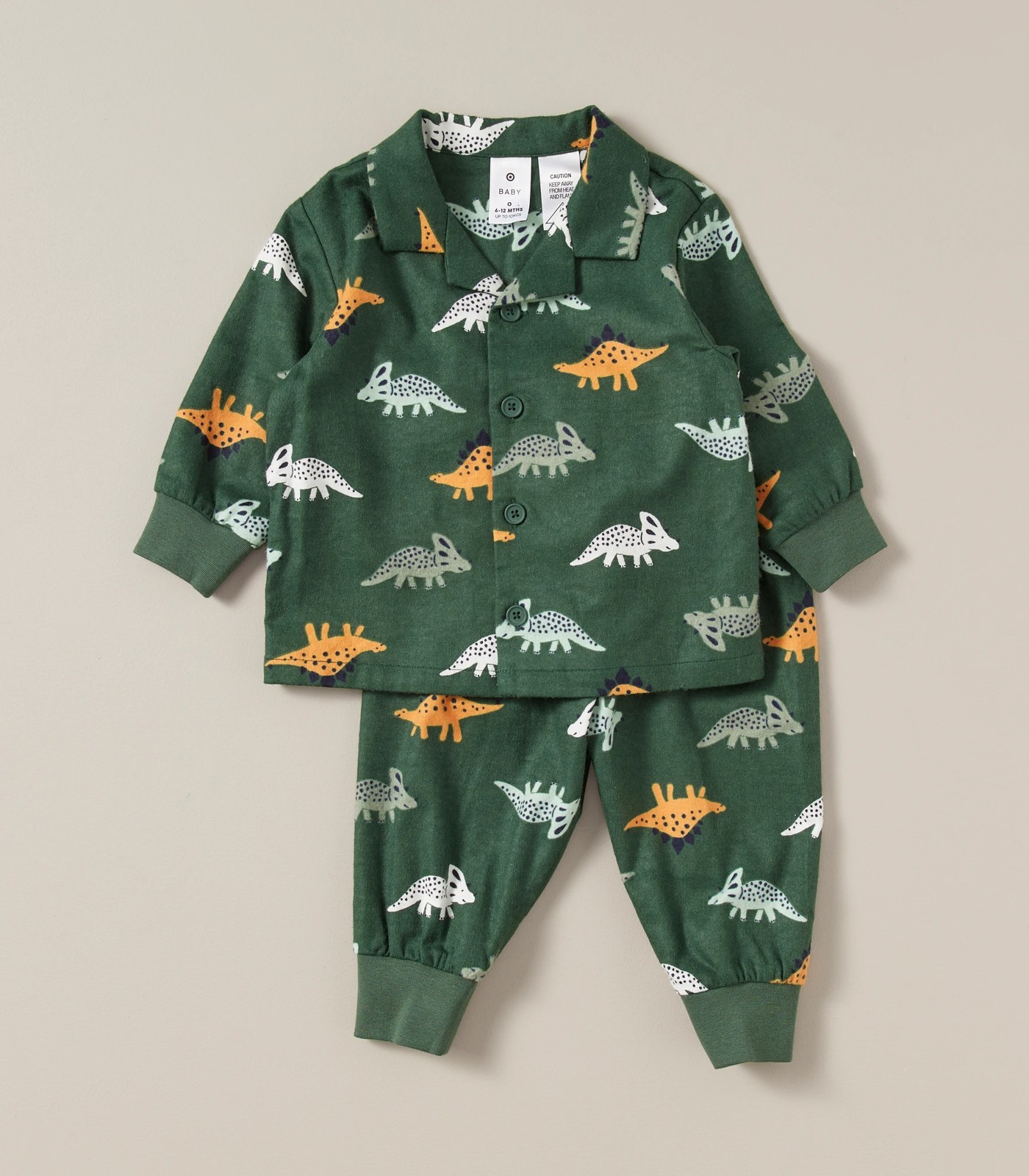 Baby dinosaur pyjamas hot sale