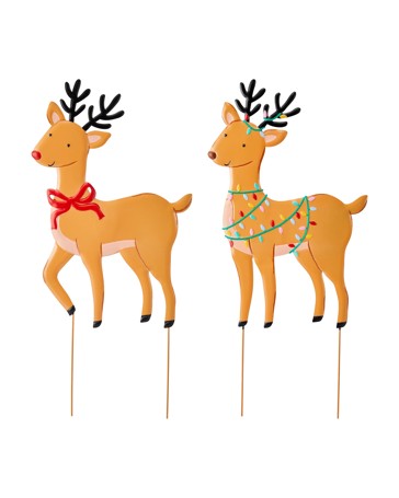 Anko Large Christmas Reindeer Stake - Assorted