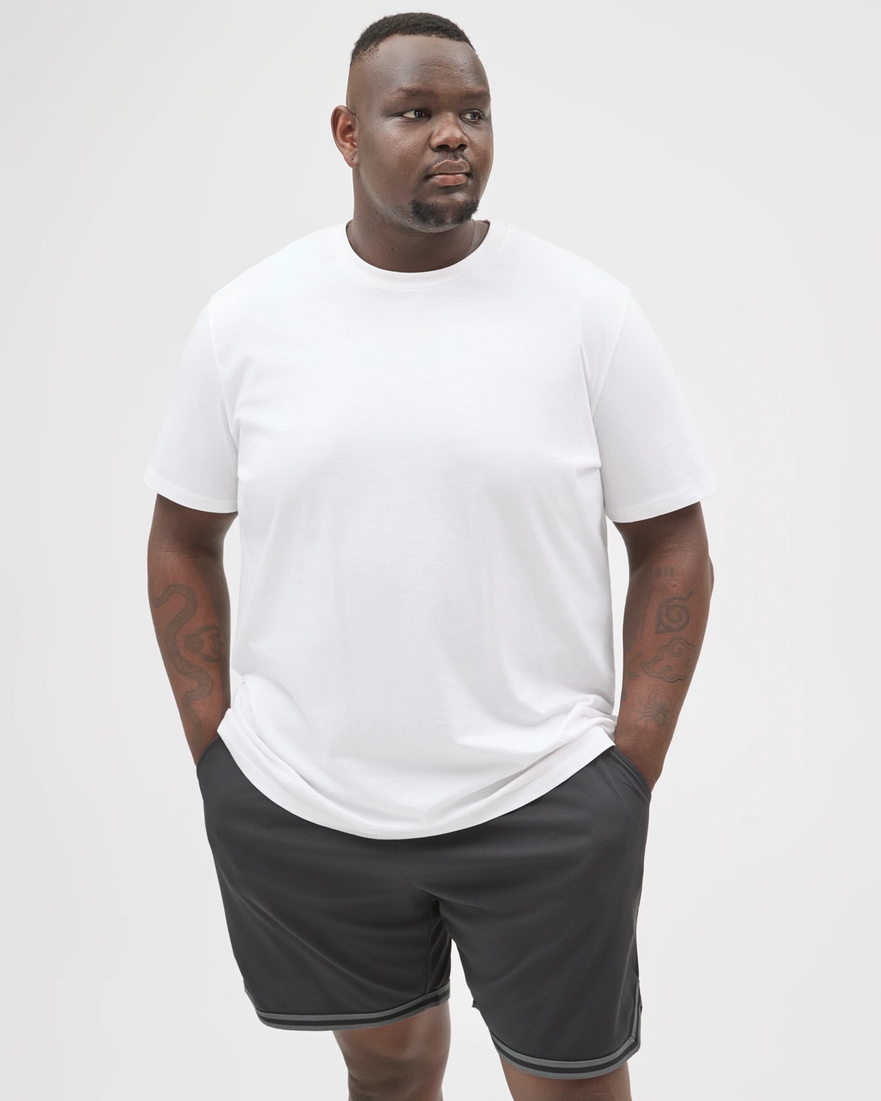 Plus Size Active Basketball Shorts  - Black 2 of 6