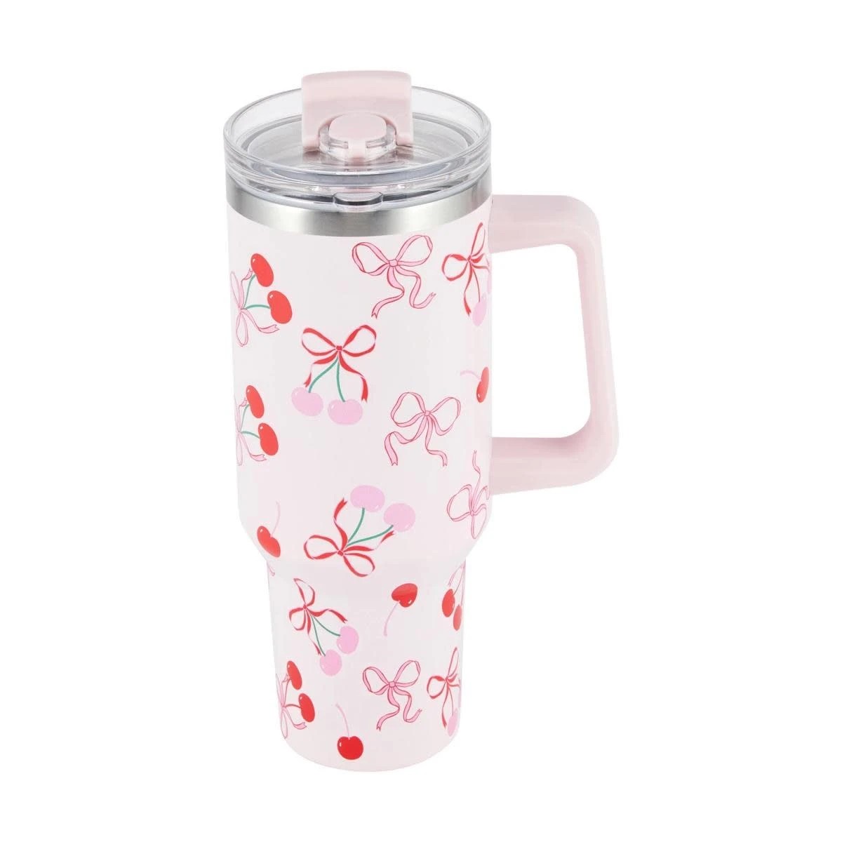 1.18L Cherry and Bow Jumbo Tumbler with Handle - Anko 3 of 5