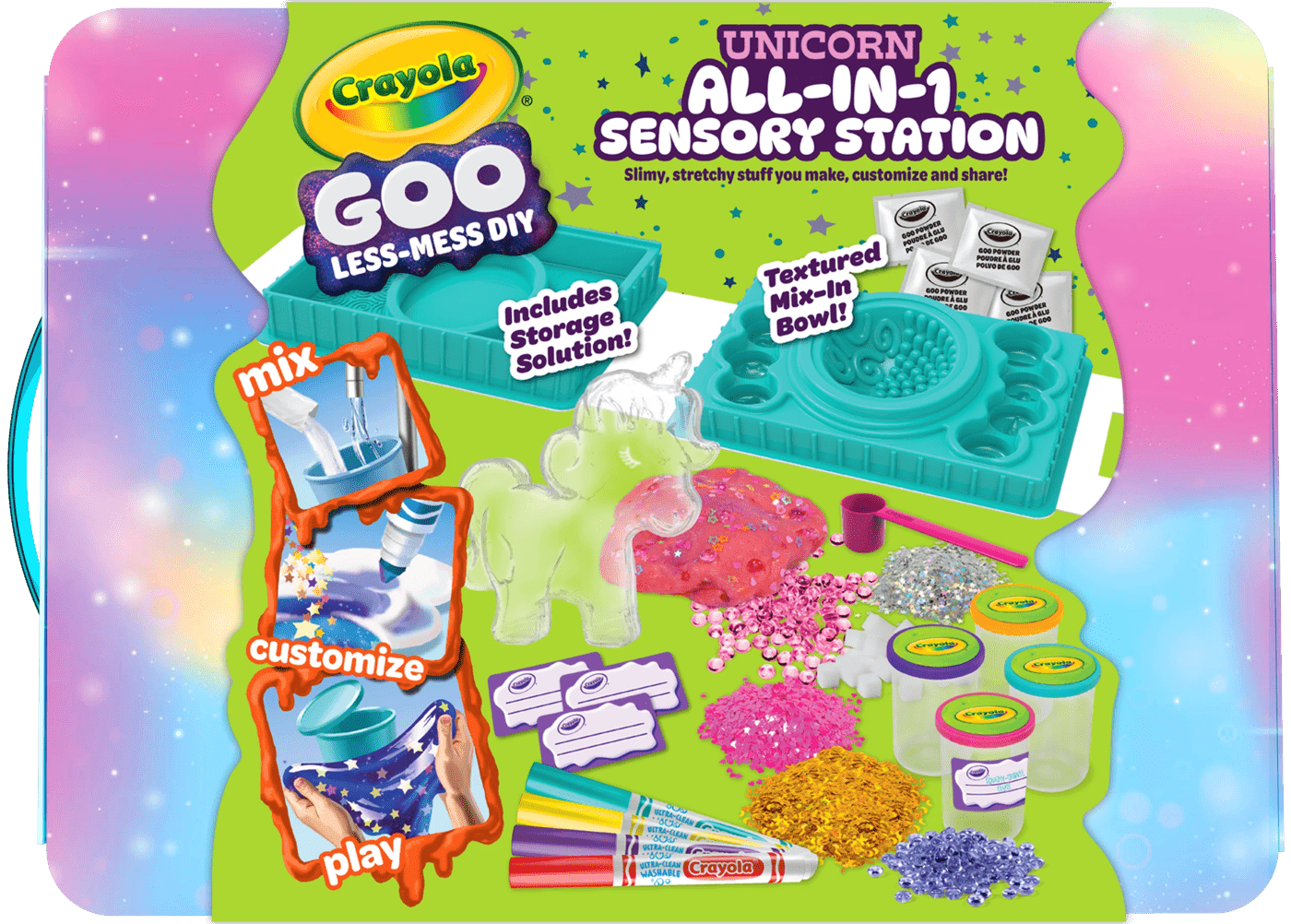 Crayola Goo All-in-1 Sensory Station - Unicorn 2 of 2