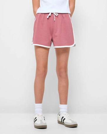 Australian Cotton Blend Dolphin Hem Shorts