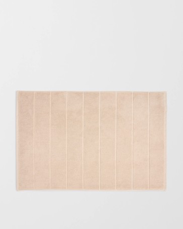 Laynie Australian Cotton Textured Bath Mat - Pebble