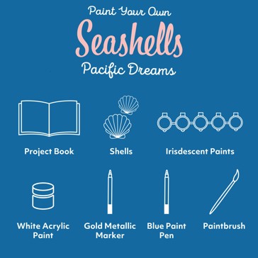 Craft Maker Paint Your Own Seashells Pacific Dreams Kit