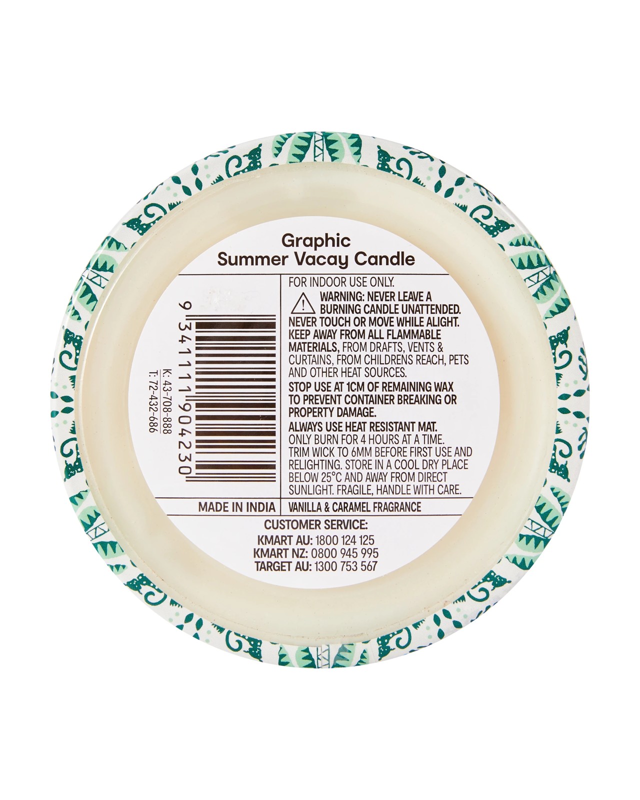 Anko Graphic Summer Vacay Candle 5 of 5