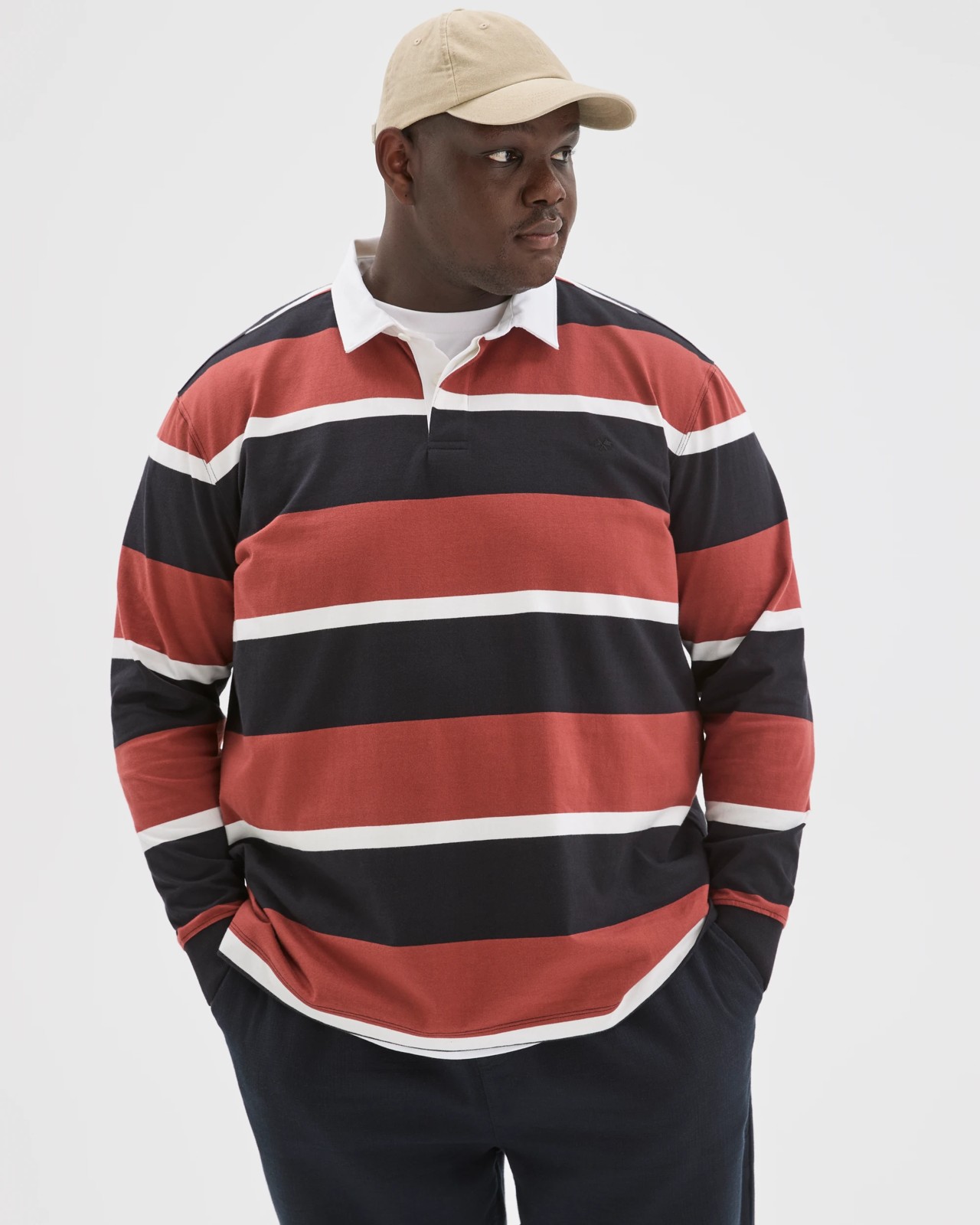 Plus Size Australian Cotton Rugby Top - Henna 3 of 6