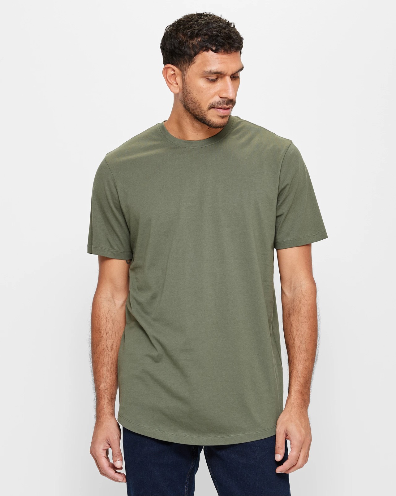 Camiseta Curved Hem T-Shirt