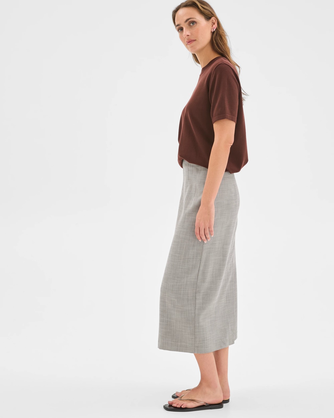 Preview Tailored Midi Pencil Skirt 3 of 5