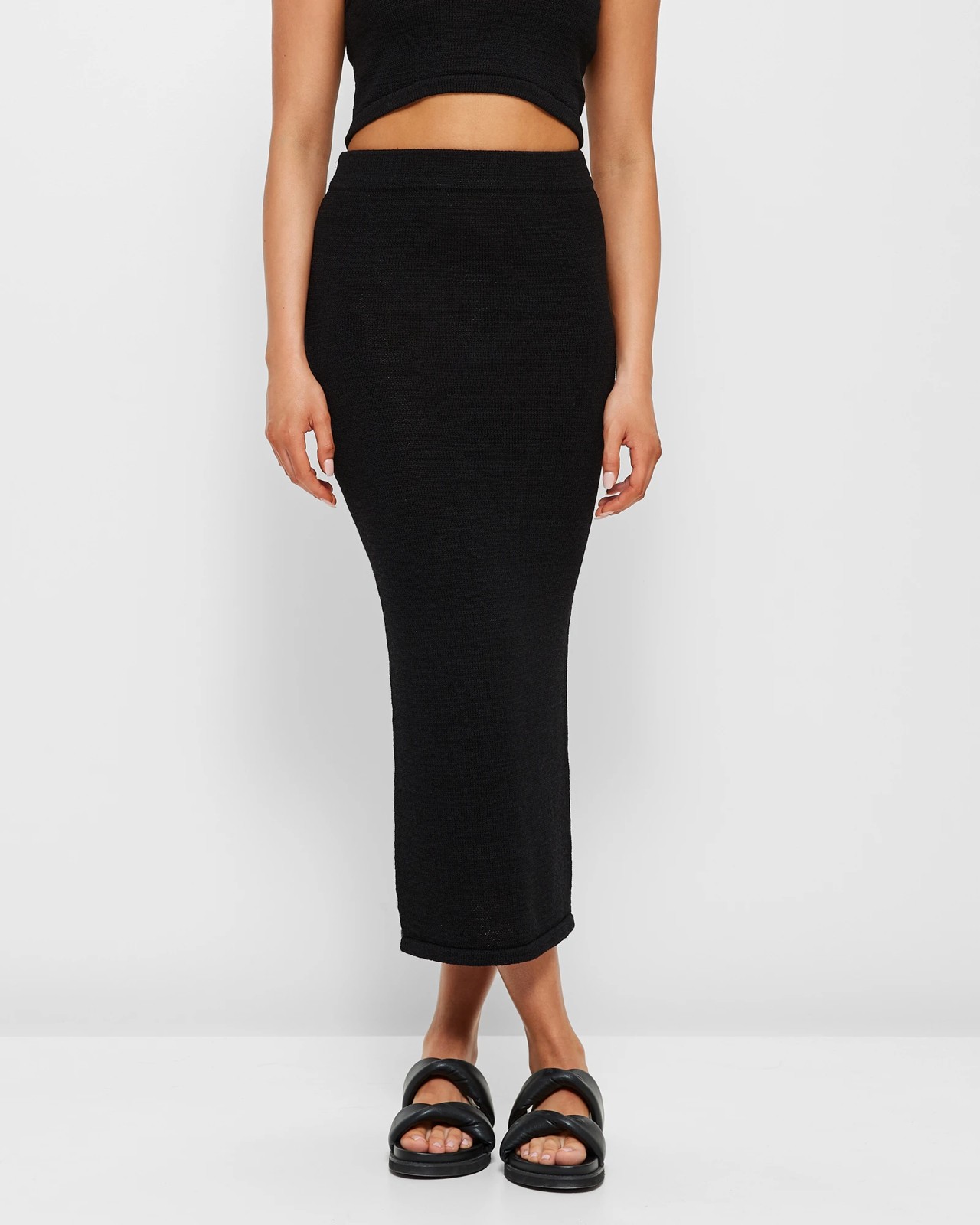 Black midi skirt outlet australia