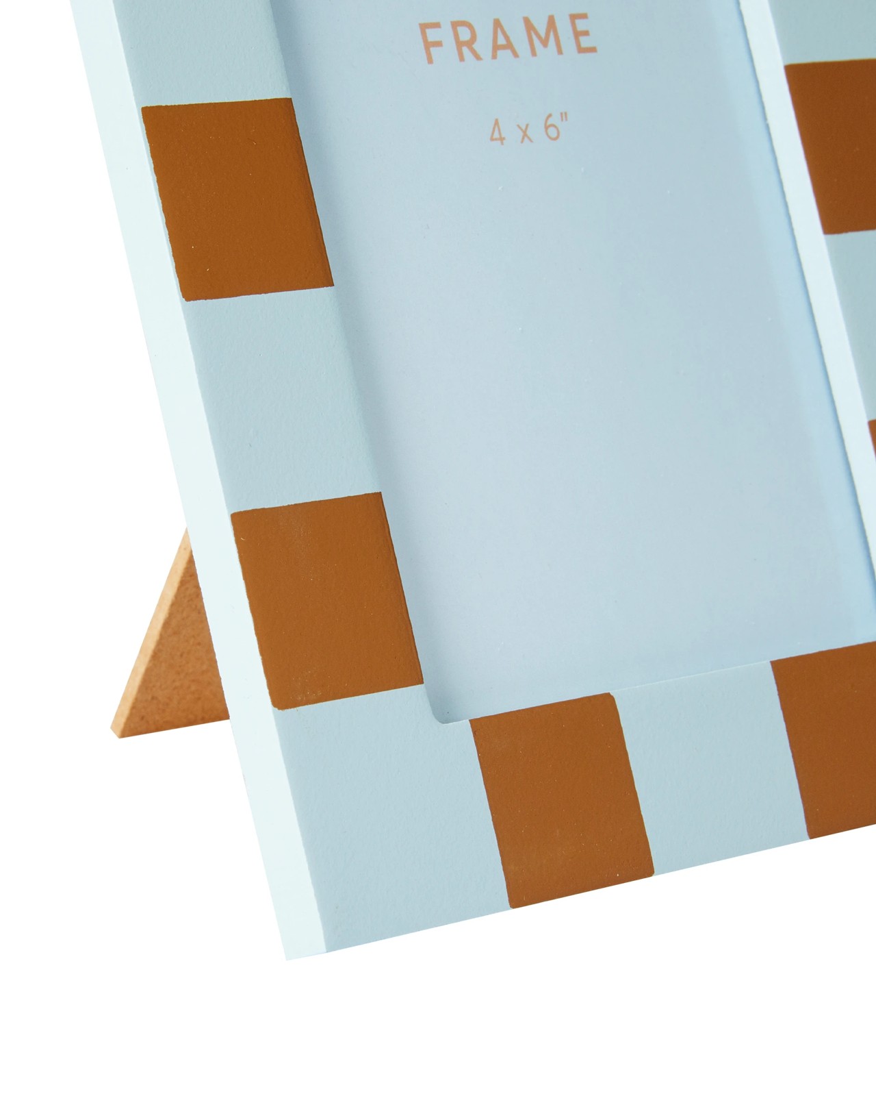 Anko Check Photo Frame 4in. x 6in. - Blue and Tan 3 of 4