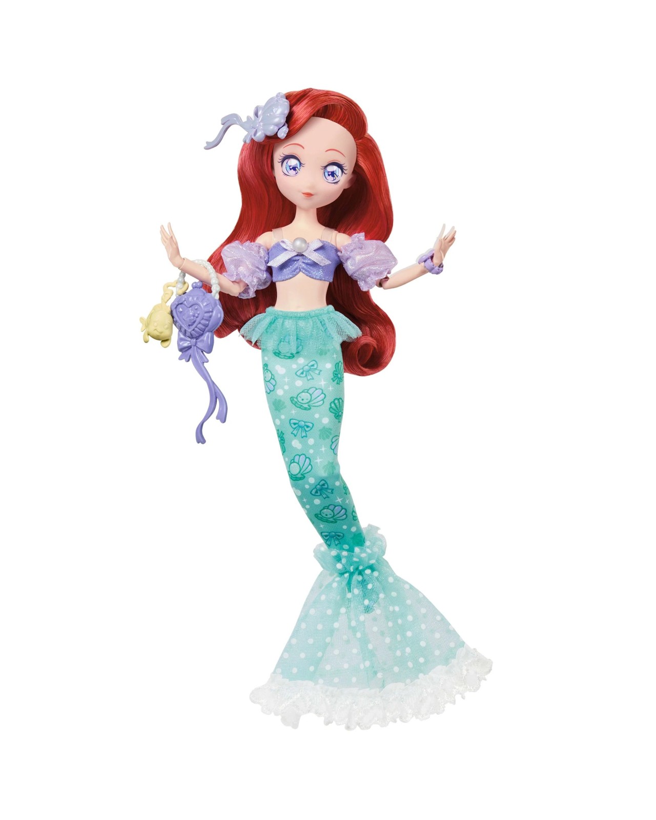 Disney Collector Princess Mermaid Ariel Manga Anime Doll & Accessories 4 of 6