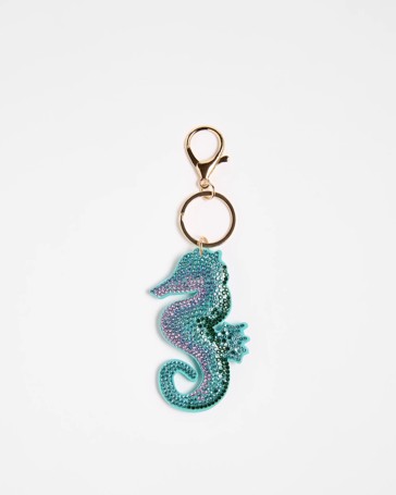 Kids Sparkle Seahorse Bag Charm