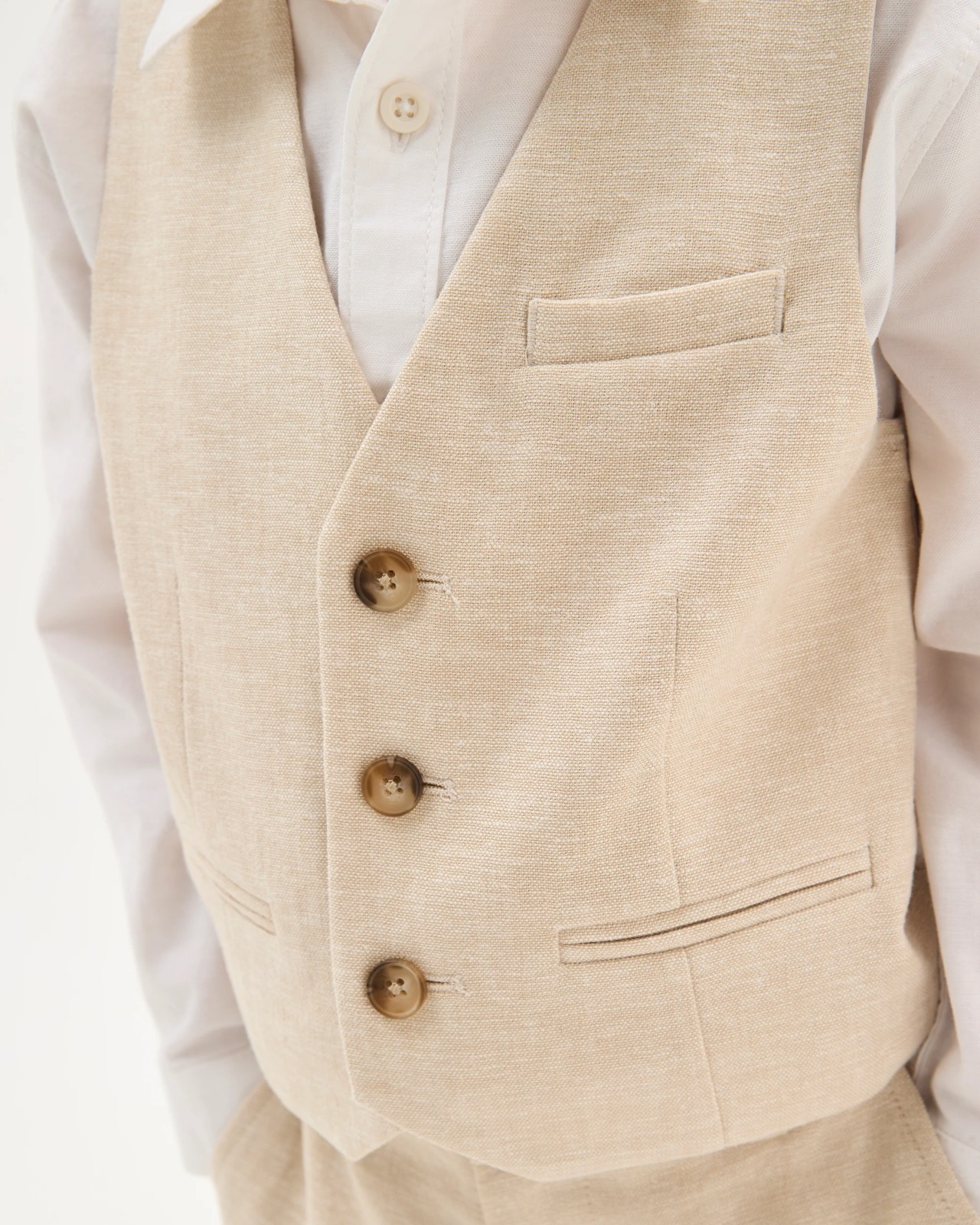 Linen Blend Suiting Vest 6 of 6