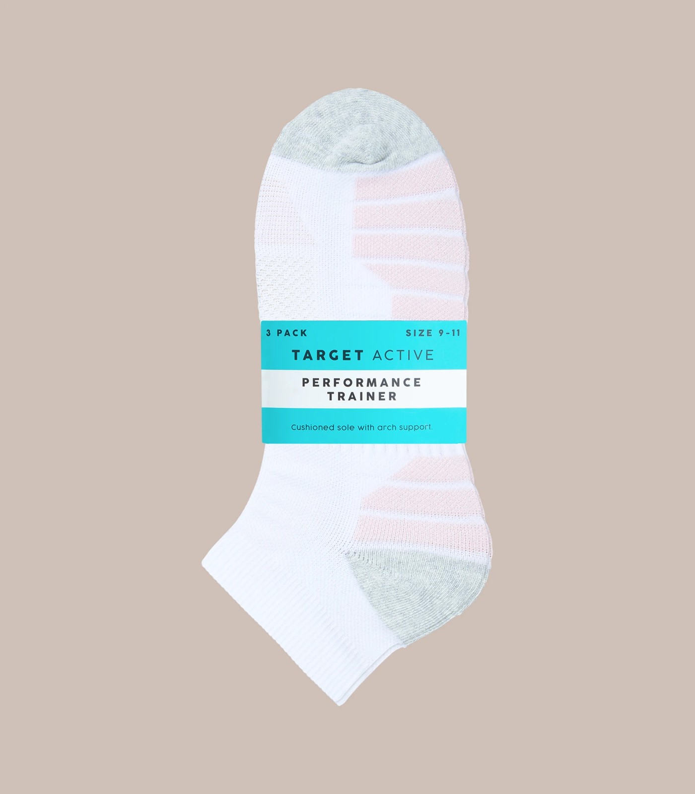 Active 3 Pack Cushion Foot Trainer Socks - Underworks | Target Australia