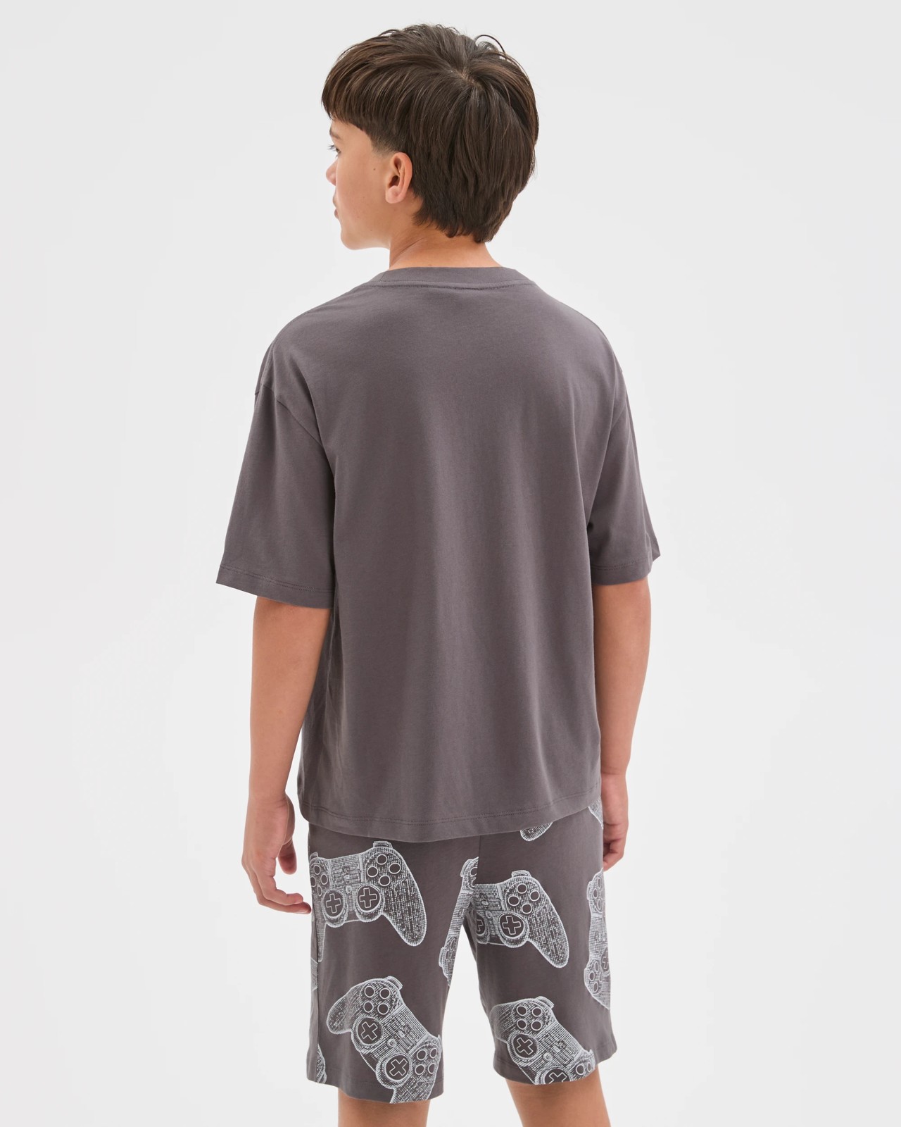 Australian Cotton Older Boys Oversized Applique Knit Pyjama Set - Gaming 4 of 6