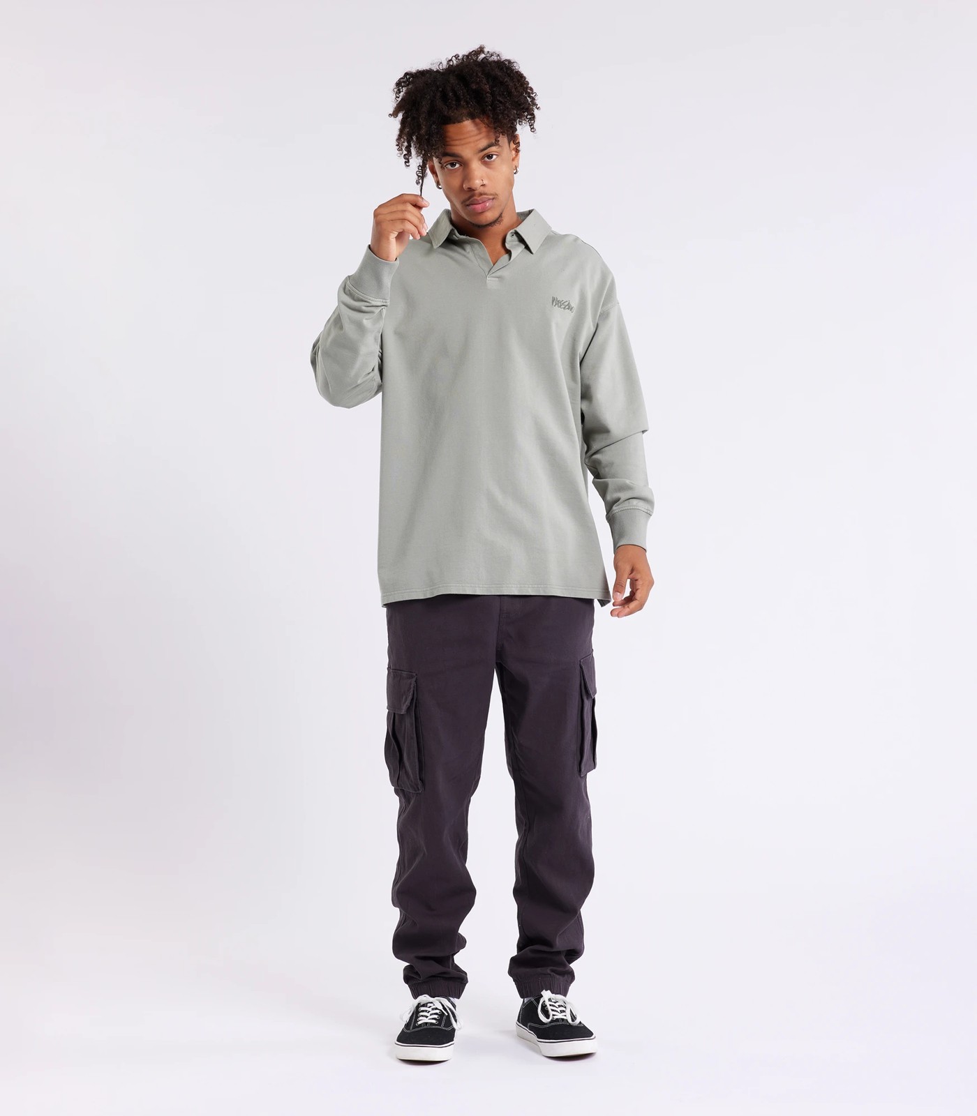 Mossimo Long Sleeve Rugby Top 2 of 6