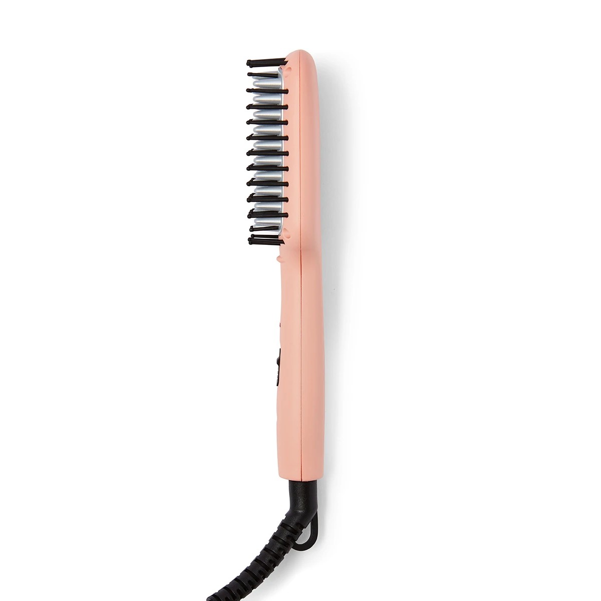 Straightening brush outlet target