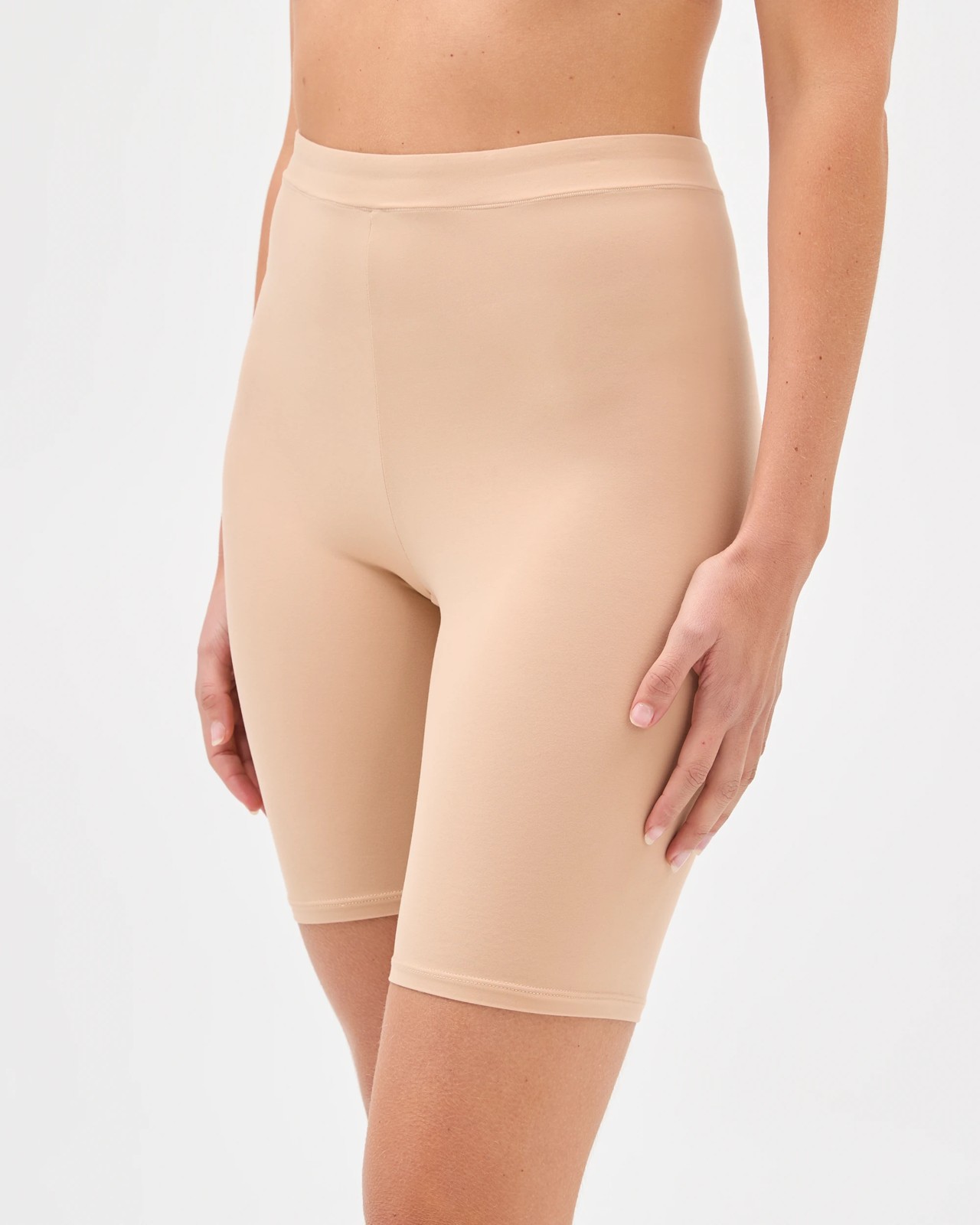 Soft Comfort Bike Shorts - Latte 2 of 3
