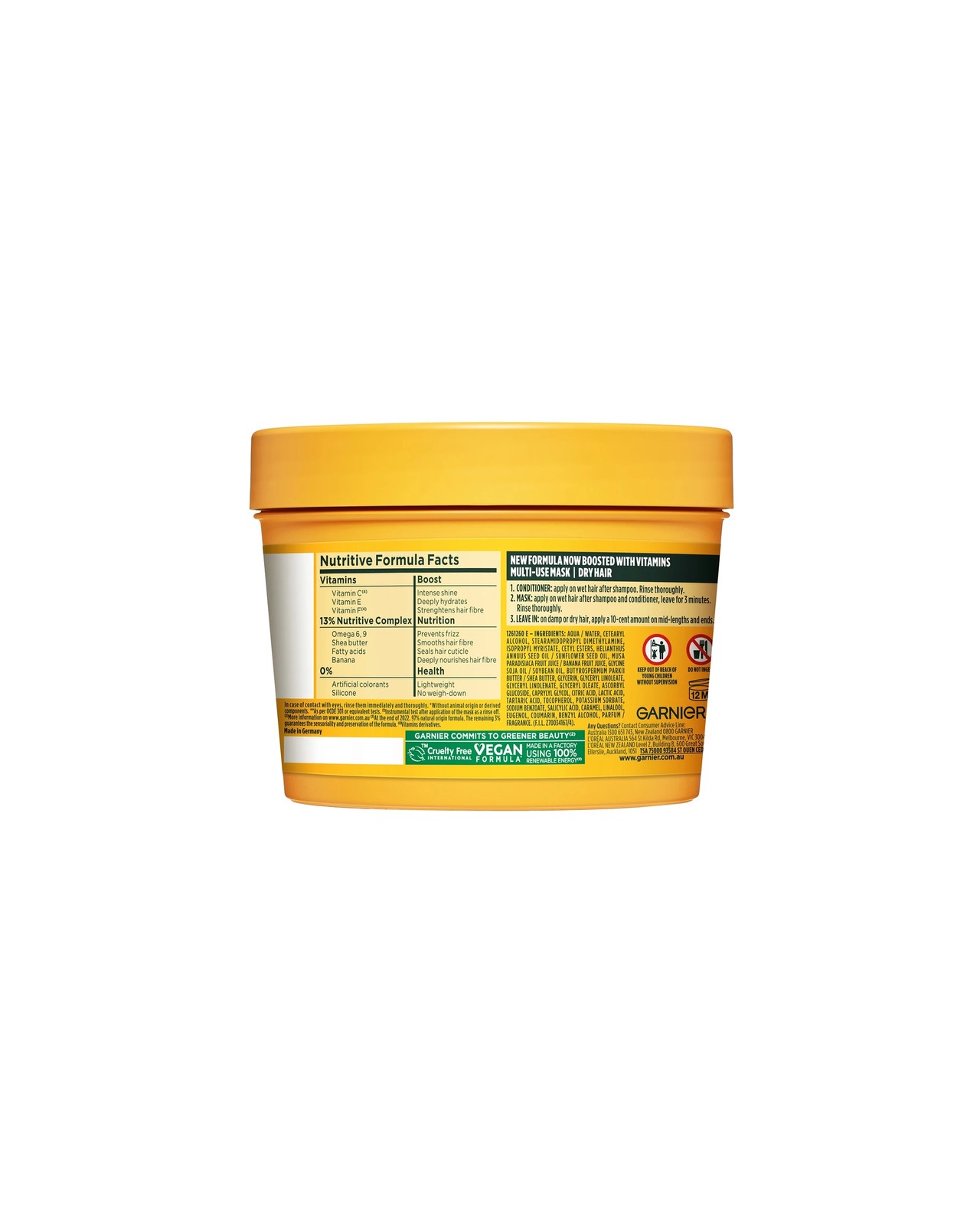 Garner Fructis Nourishing Banana Hair Food 390ml 2 of 5