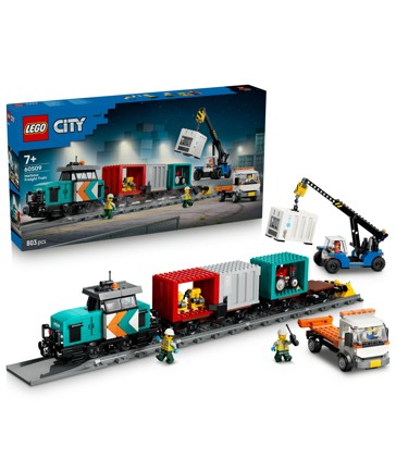 Pre-Order LEGO® City Harbour Freight Train with Crane & Truck 60509