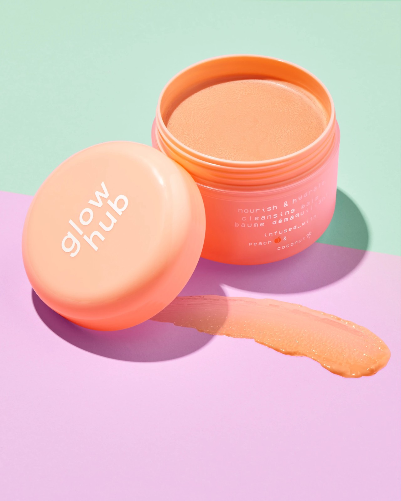 Glow Hub Cleansing Balm 100g - Hyaluronic Acid , Peach and Coconut 2 of 5
