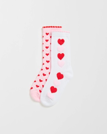 Maxx 2 Pack Kids Casual Crew Socks