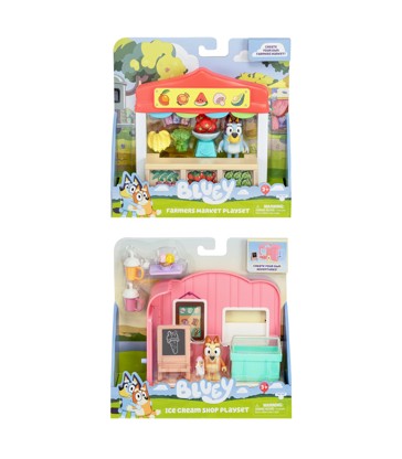 Bluey Ice Cream Shop Playset, Bluey Farmers Market Playset – Assorted*