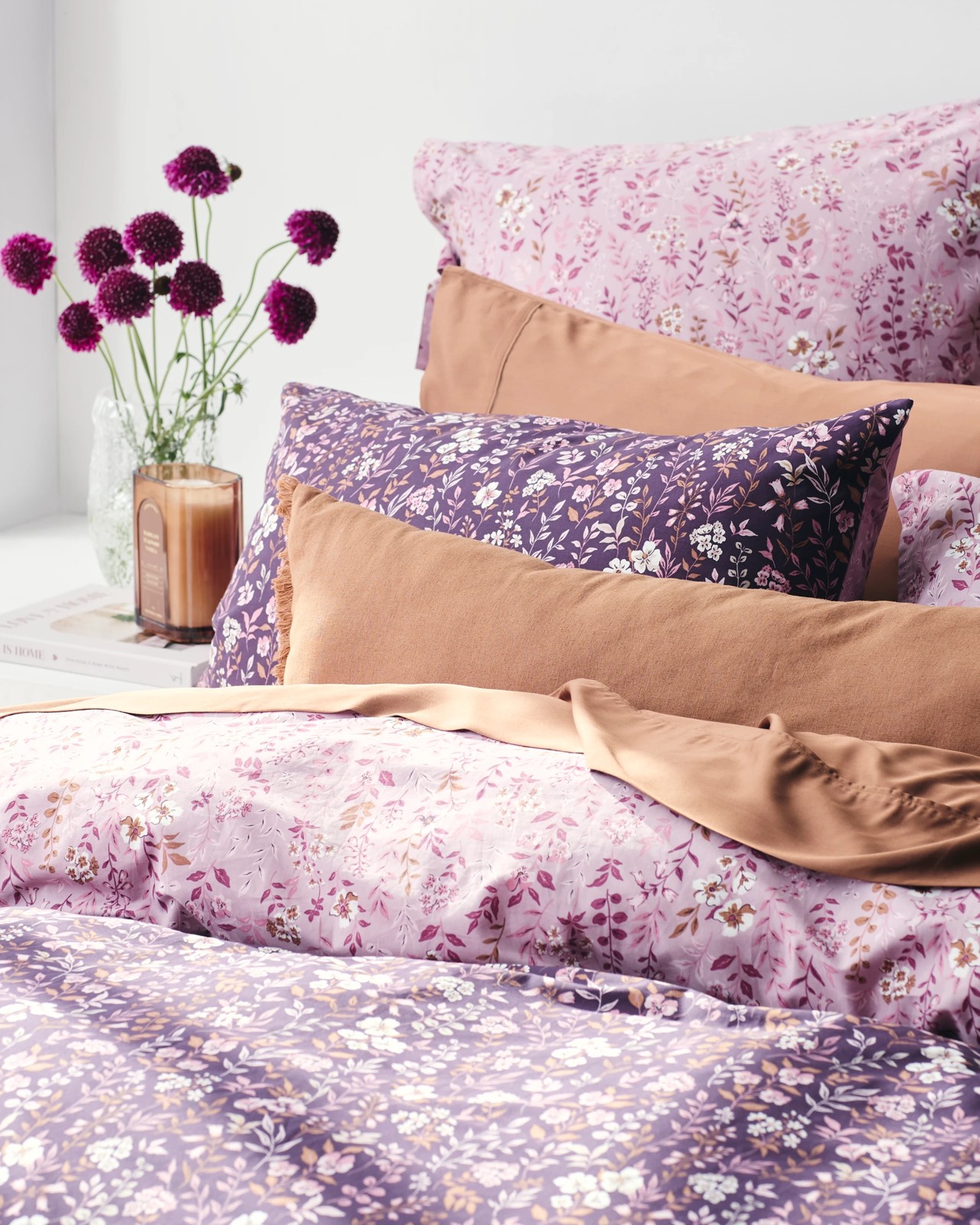 Raina Floral Australian Cotton Quilt Cover Set 2 of 6