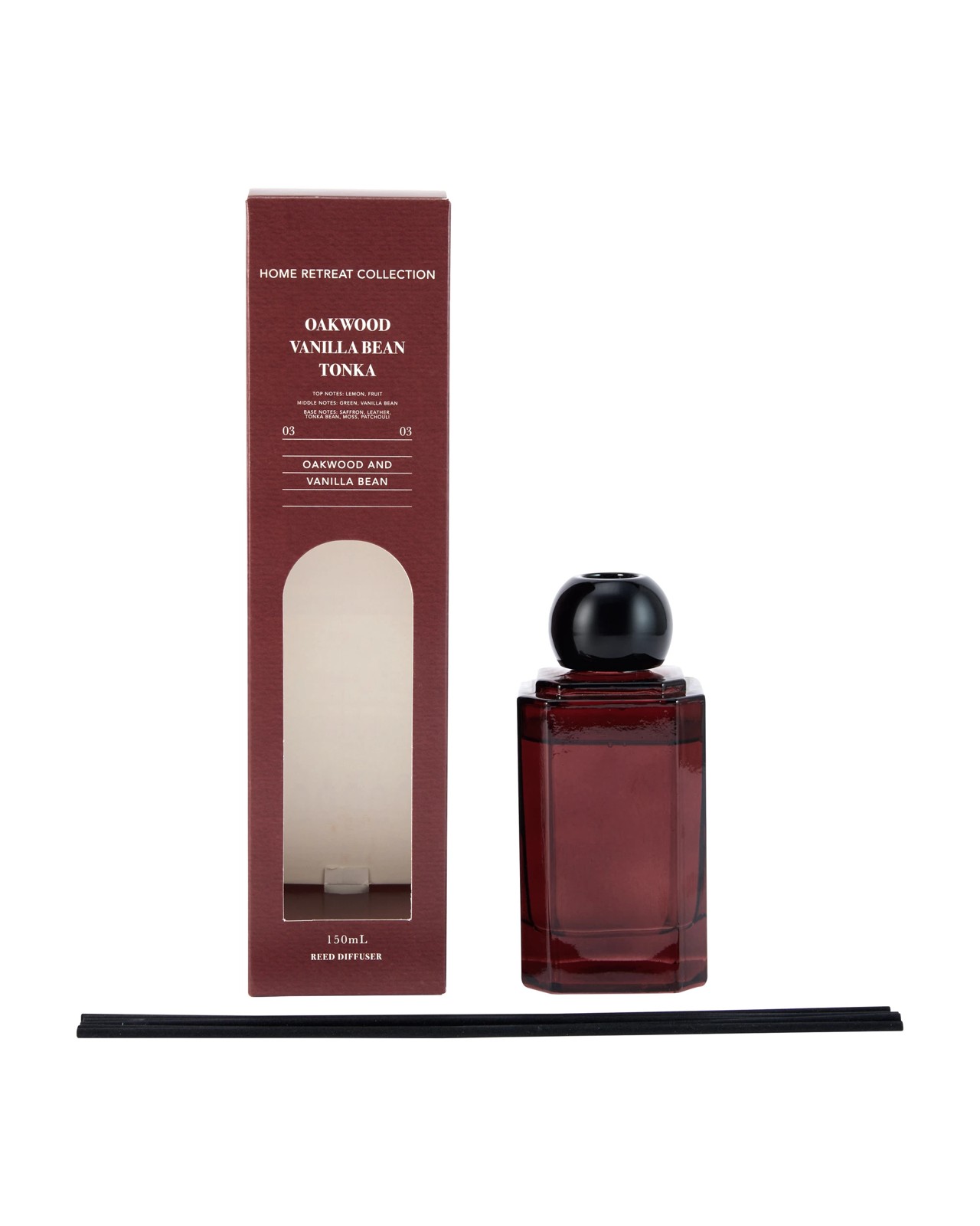 Anko Home Retreat Oakwood and Vanilla Bean Tonka Reed Diffuser 2 of 6