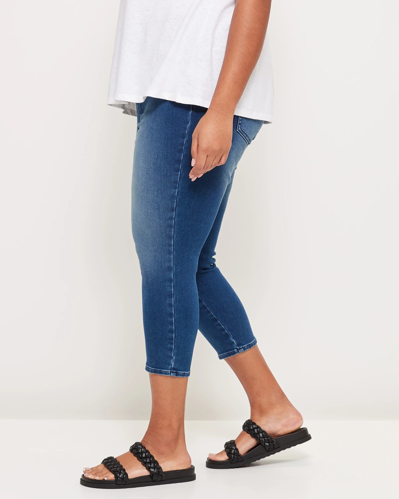 Curve Capri Length Denim Jeggings