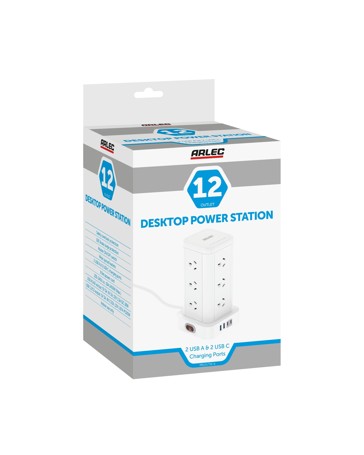 Arlec 12 Outlet Desktop Power Station