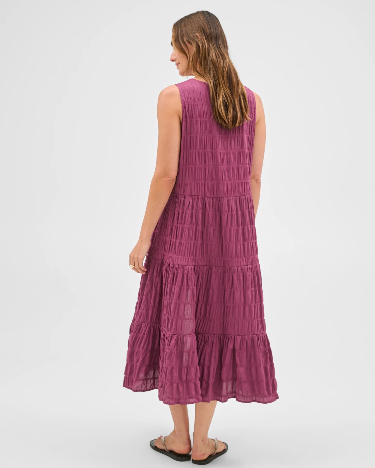 Resort Button Through Maxi Dress - Purple 6 of 6