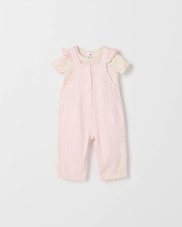 Baby T-Shirt and Dungaree 2 Piece Set