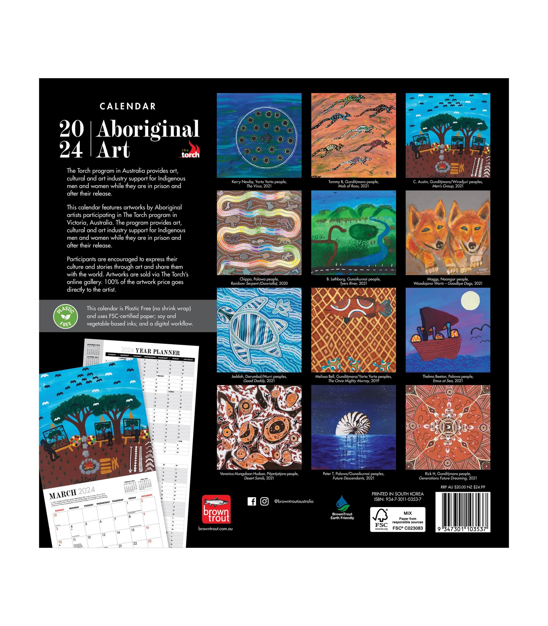 Aboriginal Art 2024 Square Calendar Target Australia   68484385 IMG 002