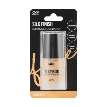 Silk Finish Luminous Foundation, Golden 6.25 - OXX Cosmetics